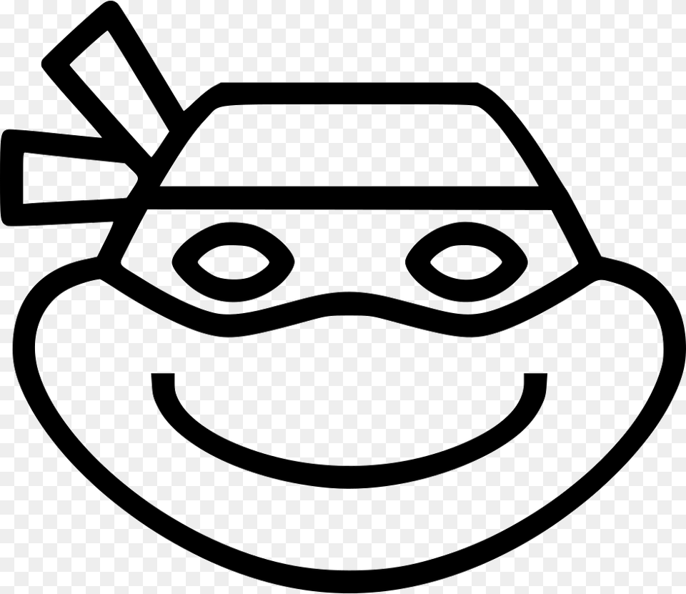 Ninja Turtle Donatello Humanoid Ninja Turtle Icon, Stencil, Clothing, Hat, Ammunition Png Image