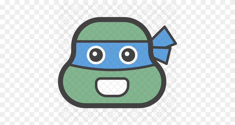 Ninja Turtle Emoji Icon Of Colored Cartoon, Bag Free Transparent Png