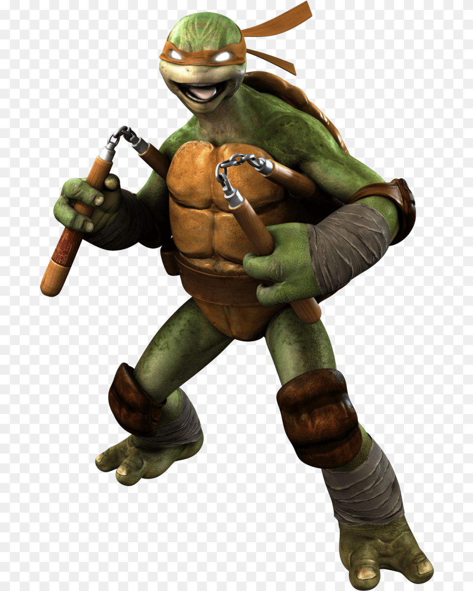 Ninja Turtle Teenage Mutant Ninja Turtles Out Of The Shadows Video Game, Baby, Person, Figurine, Face Free Png Download