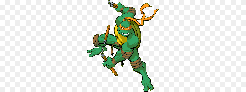 Ninja Turtles, Green, Baby, Person, Cartoon Png Image