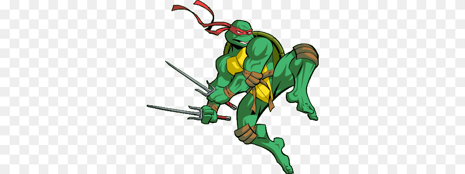 Ninja Turtles, Green, Sport, Weapon, Bow Free Png Download
