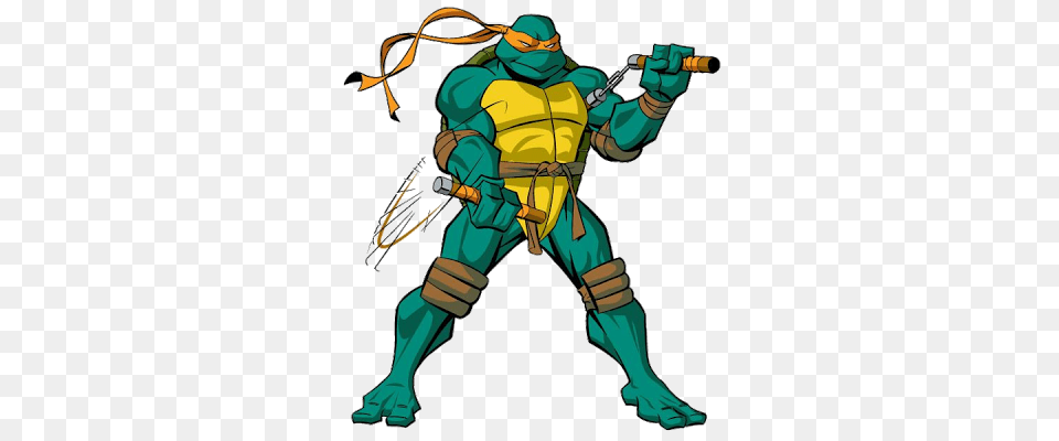 Ninja Turtles Clipart Michelangelo, Baby, Person, Clothing, Costume Free Png