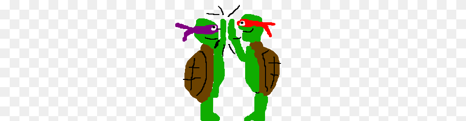 Ninja Turtles High Five Drawing, Person, Face, Head Free Transparent Png