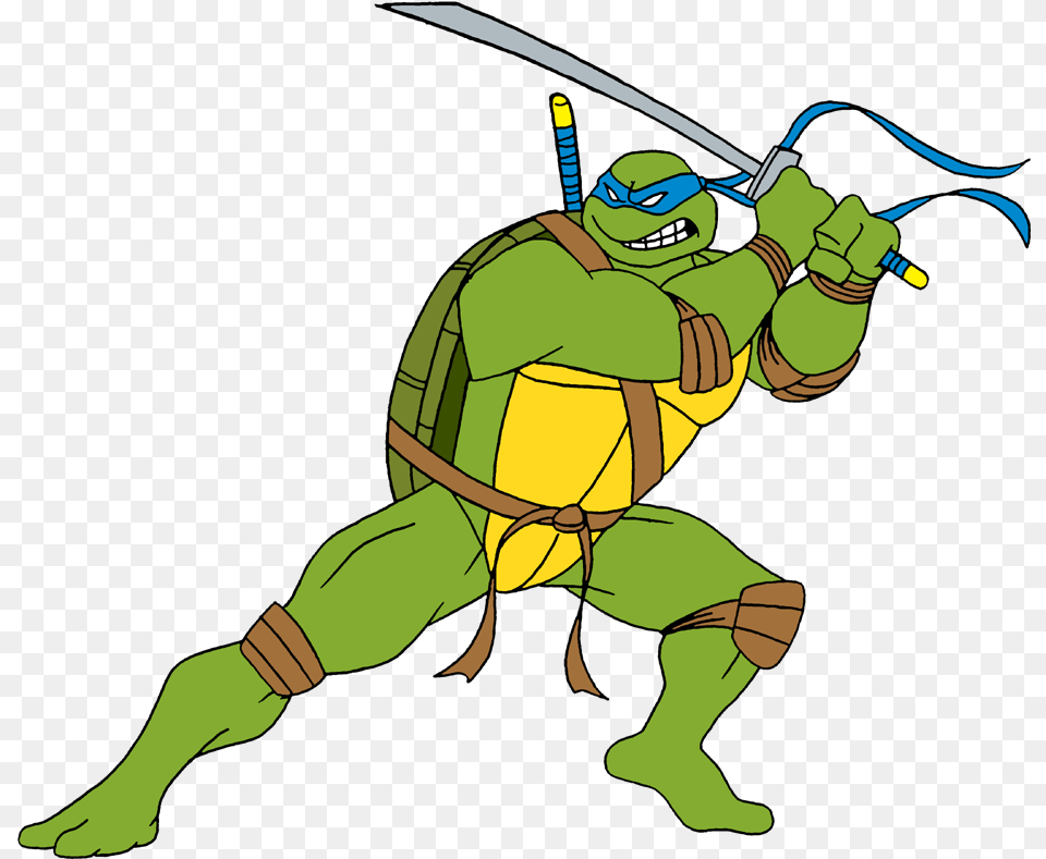 Ninja Turtles Leonardo Ninja Turtle Cartoon, Baby, Person, Green Free Png