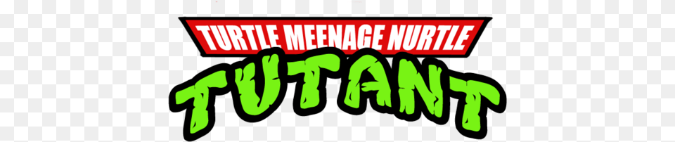 Ninja Turtles Logo Mutant, Green, Text, Person Png Image