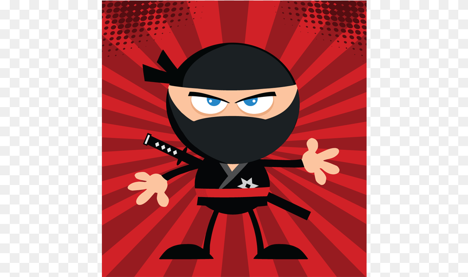 Ninja Warrior Cartoon Character Warrior Vector Humor American Ninja Warrior Cartoon, Baby, Person, Face, Head Free Png Download