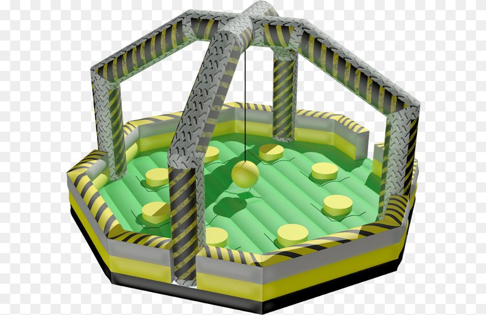 Ninja Warrior Dome Nuclear Color Wrecking Ball Only Inflatable, Play Area Png Image