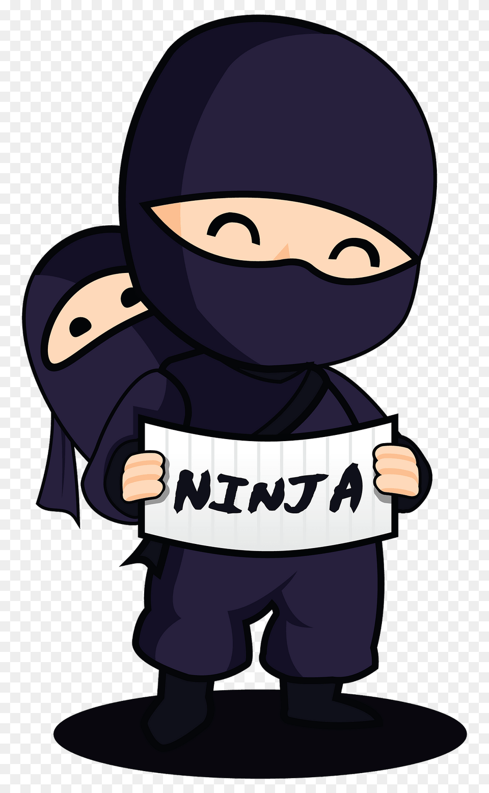 Ninja With A Baby Clipart, Person Free Transparent Png