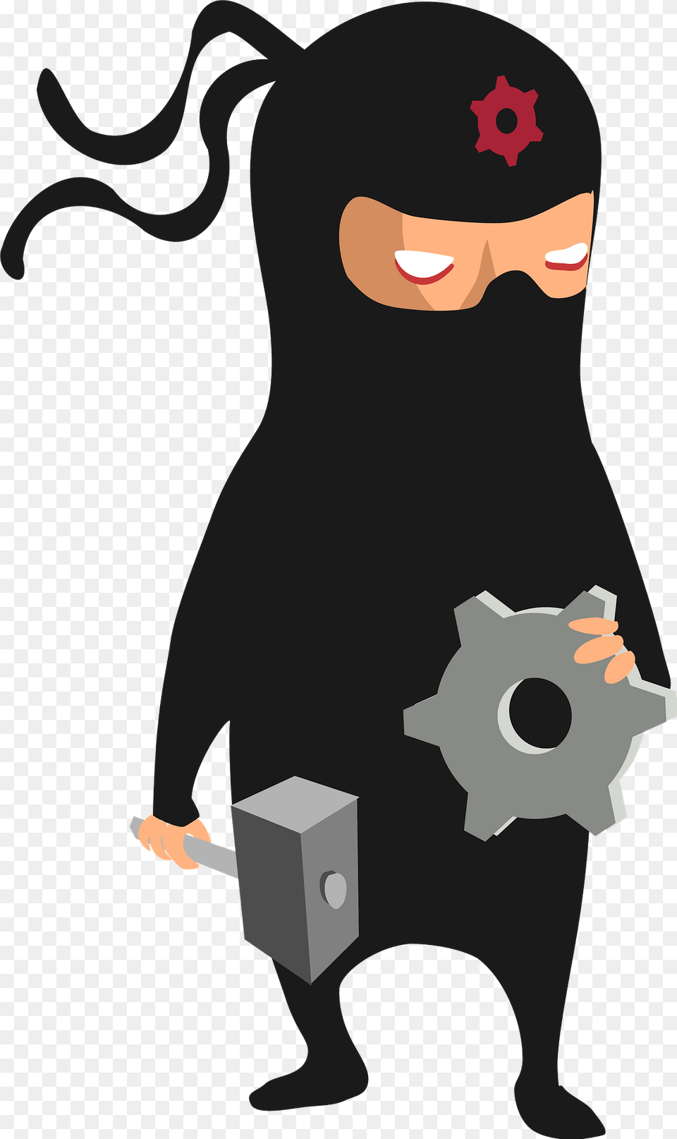 Ninja With A Hammer Clipart, Baby, Person, Face, Head Free Png Download