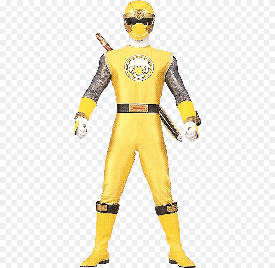 Ninja Yellow Power Ranger Ninja Storm Yellow, Clothing, Costume, Person, Adult Free Png