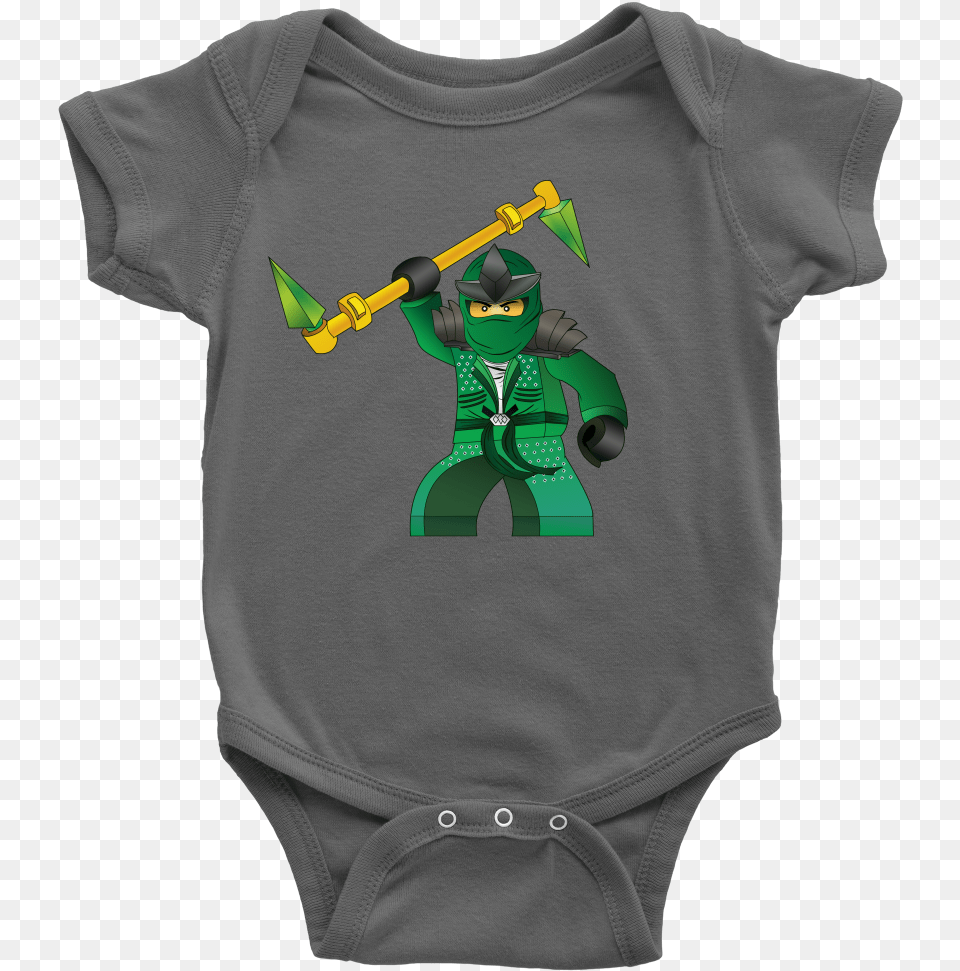 Ninjago Lloyd Inspired Baby Onesie Rainbow Baby Onesie, Clothing, T-shirt, Person, Device Png Image