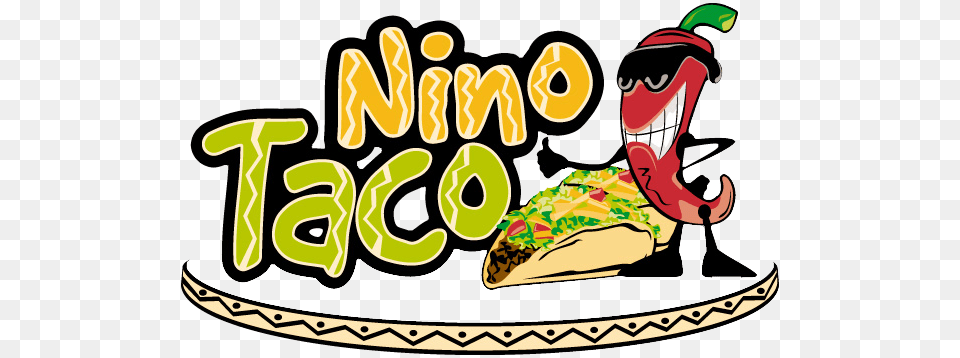 Nino Taco Home Of The Mile High Nacho, Clothing, Hat, Text, Bulldozer Png Image