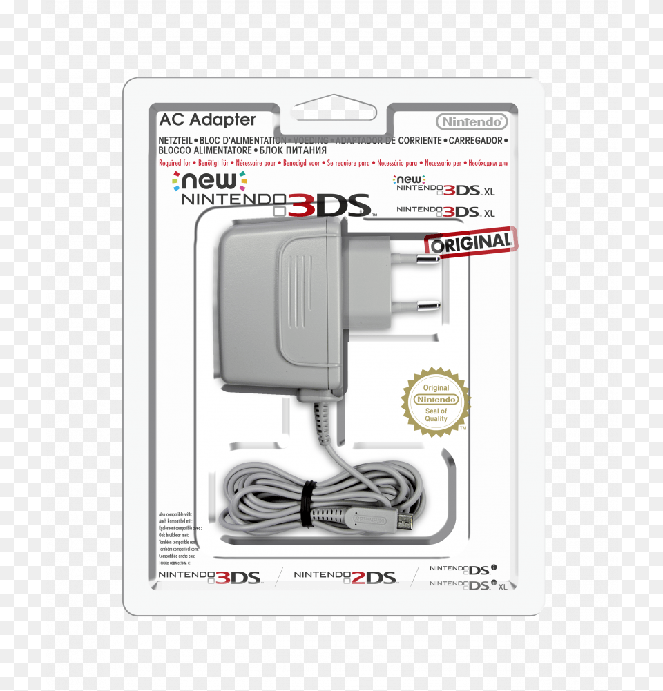 Nintendo 3ds Xl Bloc Dquotalimentation Chargeur Nintendo 3ds Xl, Adapter, Electronics, Plug Free Png