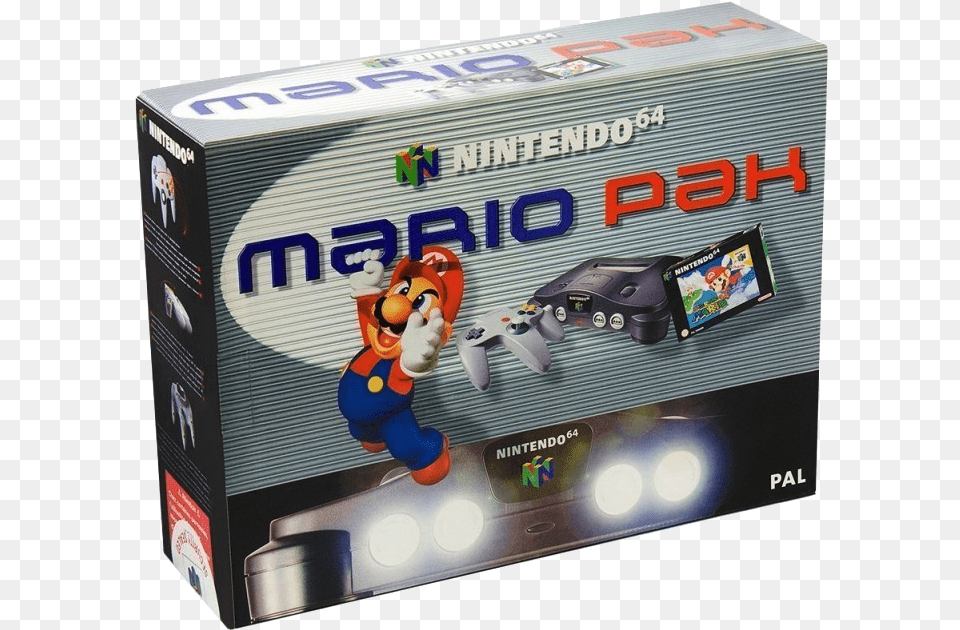 Nintendo 64 Basenhet Gr Mario Pak, Toy, Game, Super Mario, Person Png Image