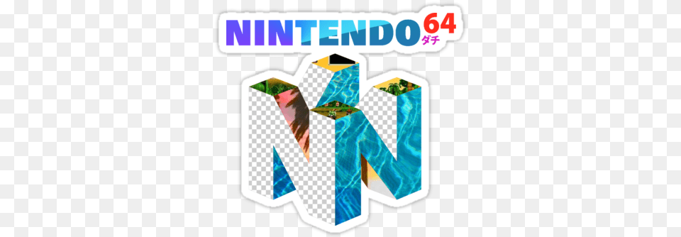 Nintendo 64 Chiffon Tops Vaporwave Album People Nintendo 64 Logo, Advertisement, Poster, Water, Art Png