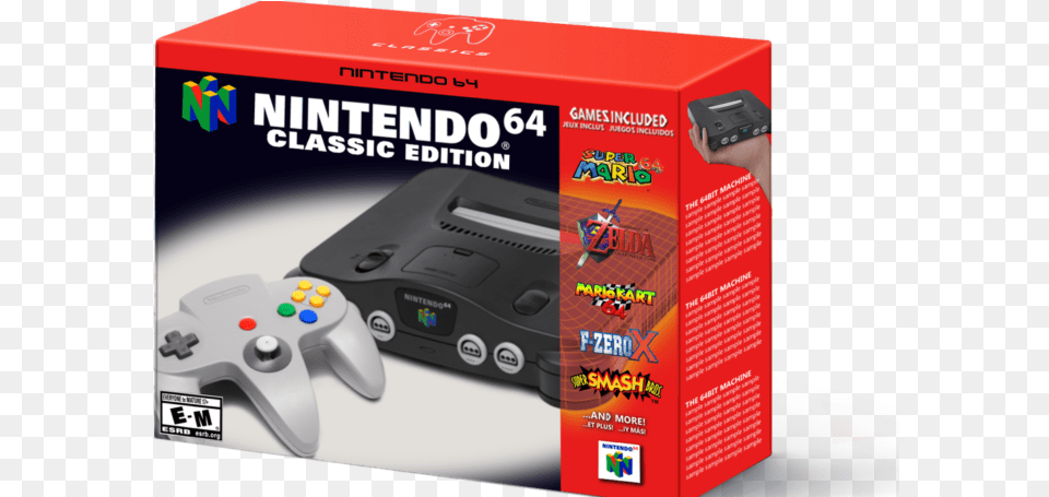 Nintendo 64 Classic Patent Detected Nintendo 64 Classic Edition, Electronics Png Image