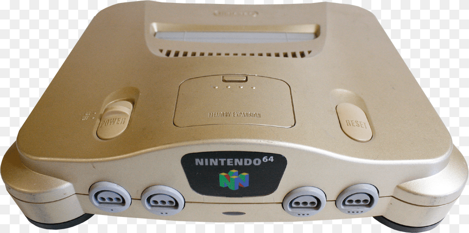 Nintendo 64 Gold Retropixl Retrogaming Retro Gaming, Cd Player, Electronics, Car, Transportation Free Transparent Png