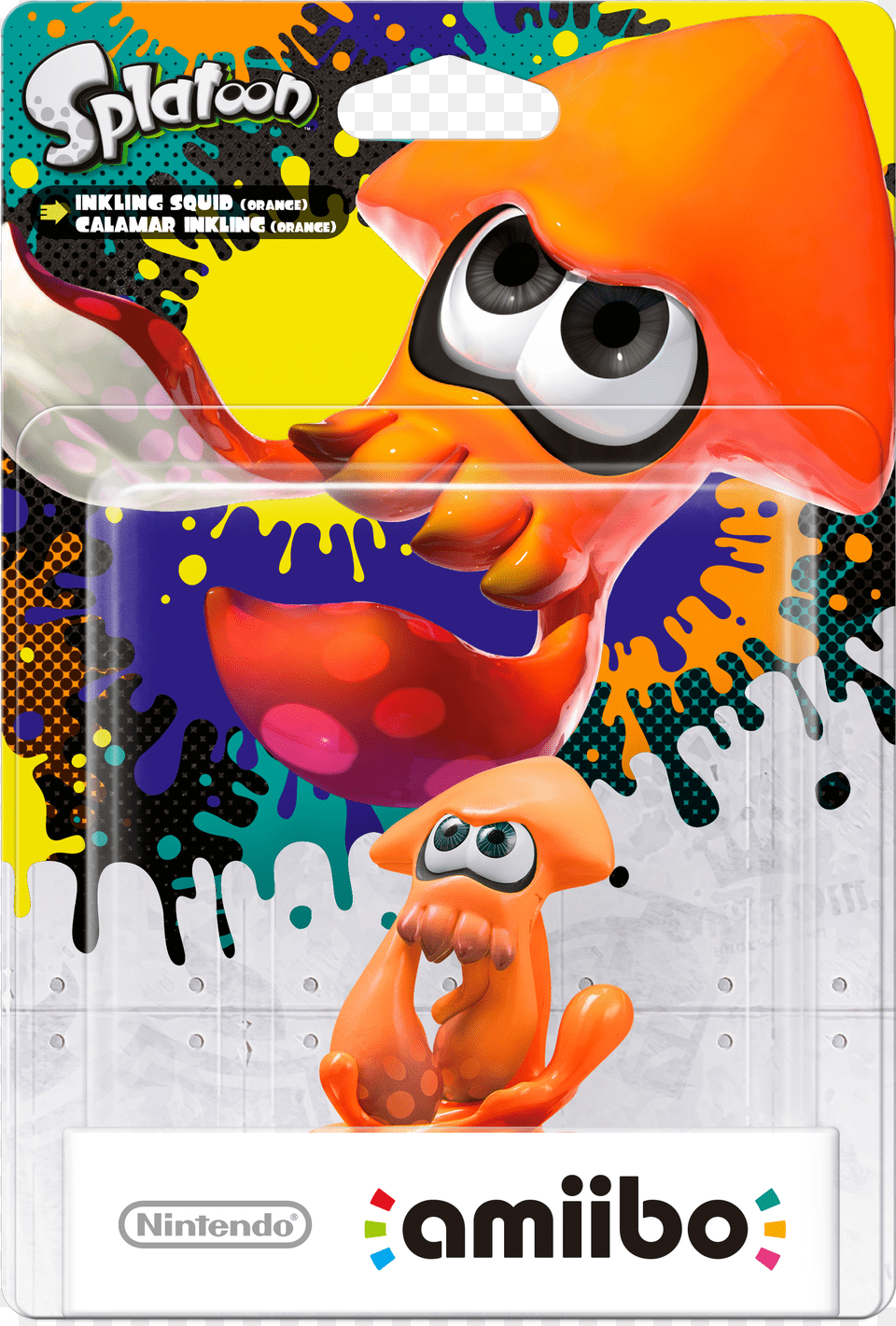 Nintendo Amiibo Figurine Amiibo Inkling Squid Orange Free Png