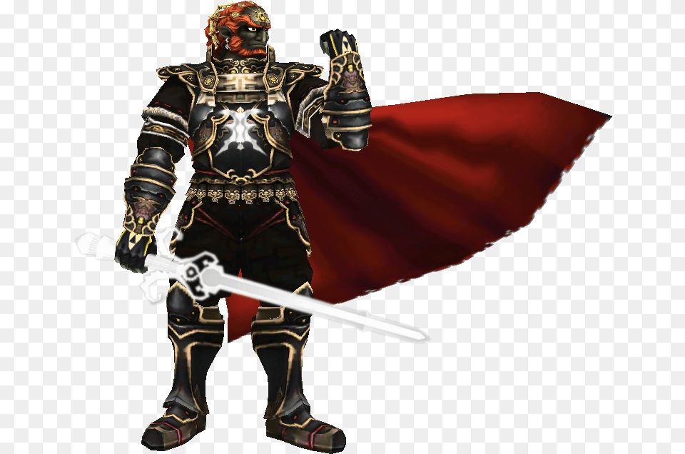 Nintendo Fanon Wiki Ganondorf Twilight Princess Render, Sword, Weapon, Person, Blade Free Png Download