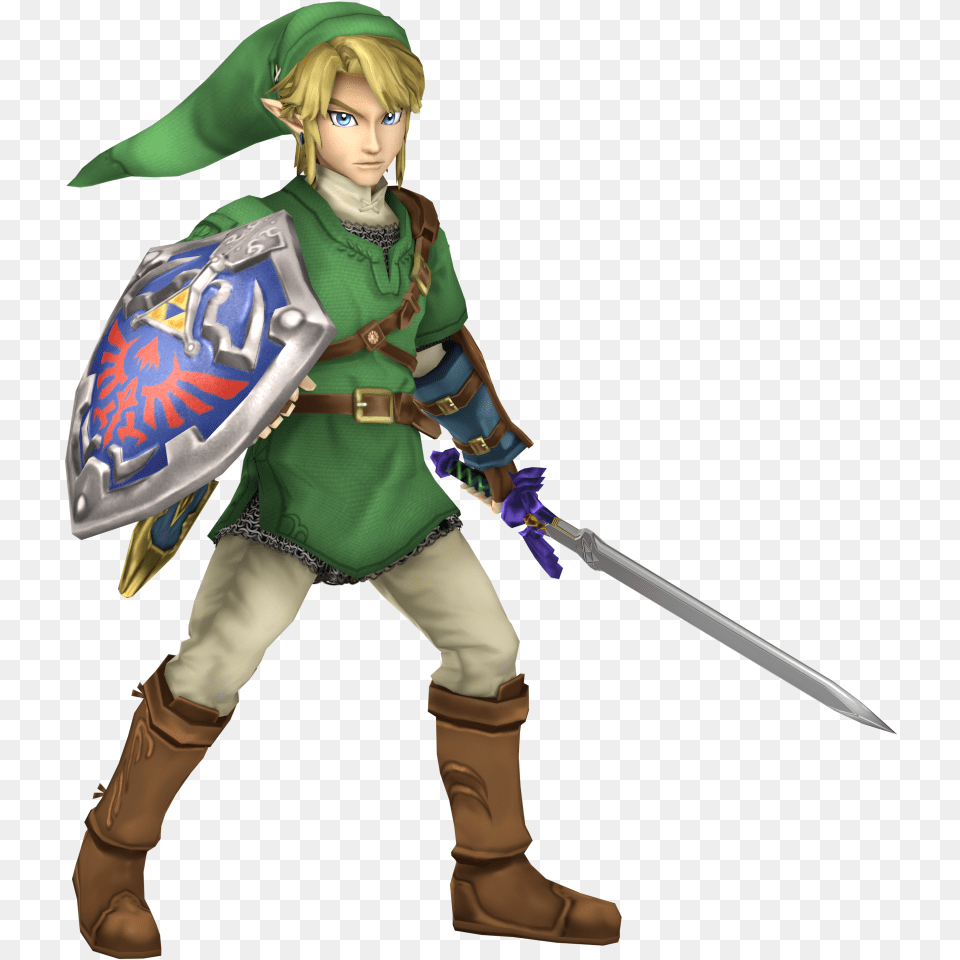 Nintendo Fanon Wiki Link Alternate Costumes Ssbu, Weapon, Sword, Clothing, Costume Free Transparent Png