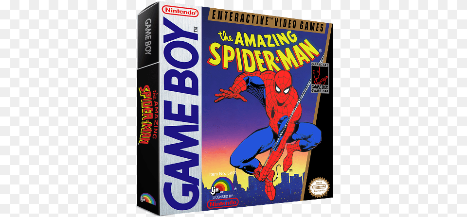 Nintendo Game Boy Boxes 3d Amazing Spider Man Gameboy Game, Book, Publication, Comics, Person Png