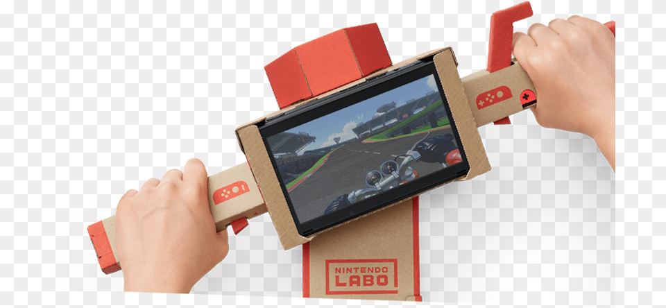 Nintendo Labo Is An Amazing Build Your Adventure Nintendo Switch Labo Bike, Body Part, Person, Finger, Hand Png Image