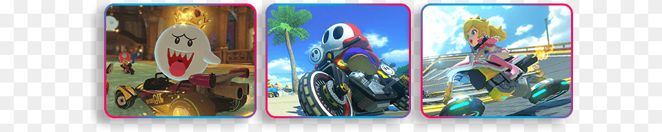 Nintendo Mario Kart 8 Deluxe, Vehicle, Transportation, Motorcycle, Grass Free Png Download