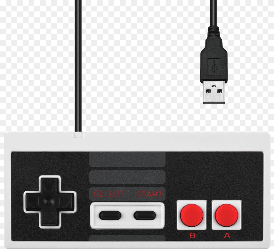 Nintendo New Classic Style Usb Controller Pc Nes Controller, Electronics, Adapter, Hardware Free Png