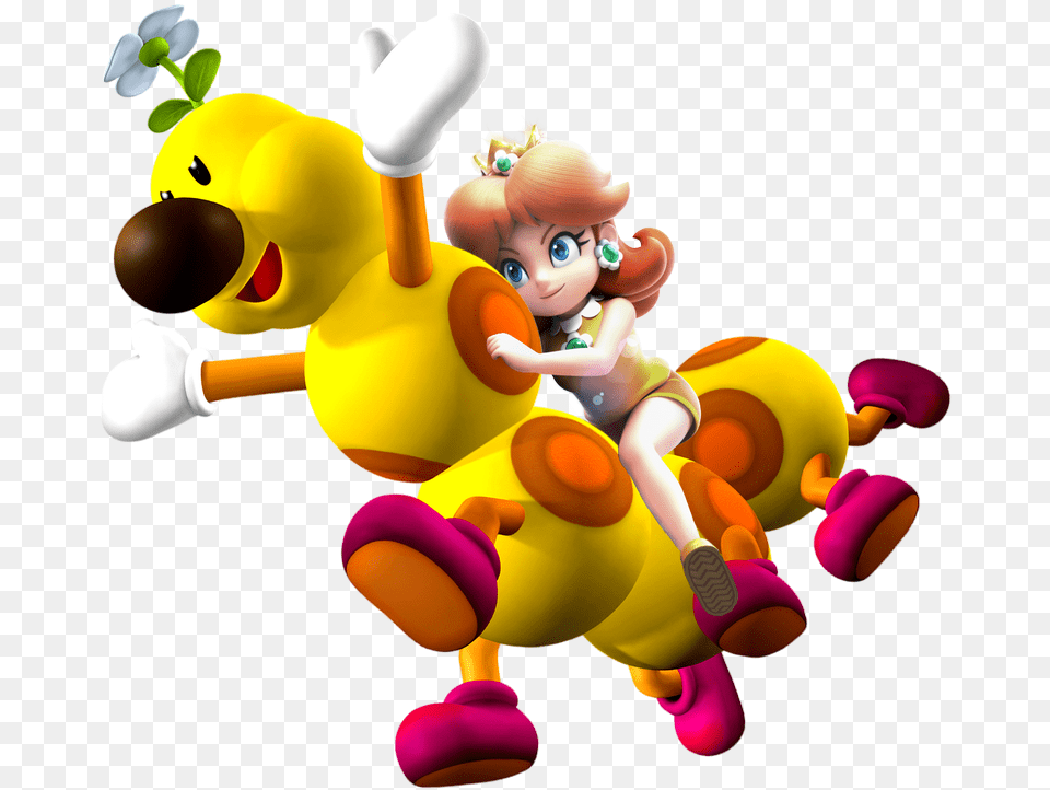 Nintendo New Ride Idea For The Next Main Game Princessdaisy Wiggler From Mario, Baby, Person, Face, Head Png