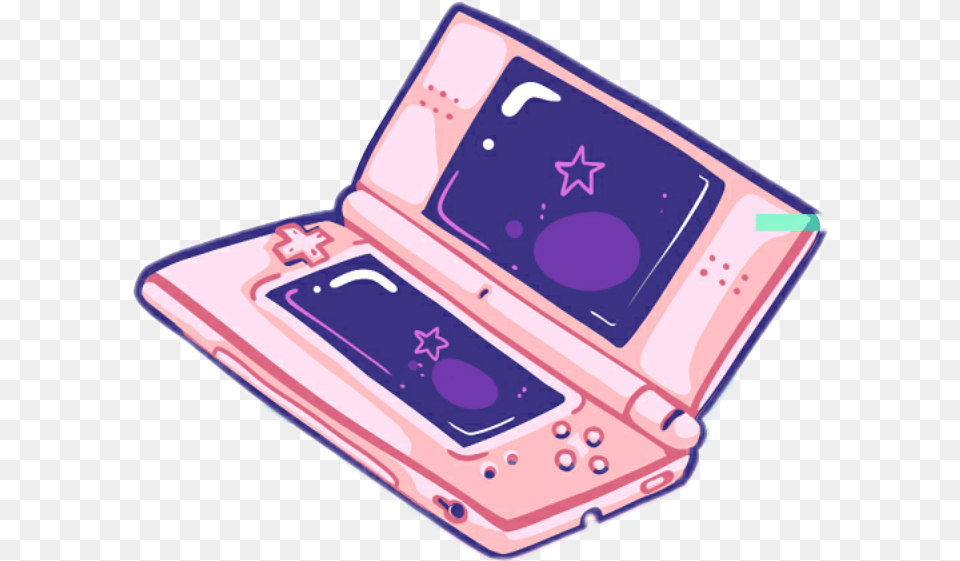 Nintendo Pastel Aesthetic Pink 90s Cute Handheld Game Console, Electronics, Disk Free Transparent Png