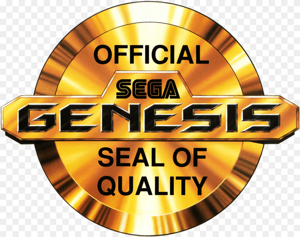 Nintendo Seal Of Quality Sega, Badge, Logo, Symbol, Gold Free Png