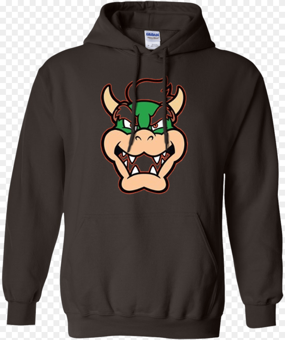Nintendo Super Mario Bowser Pocket Face Graphic T Shirt Hoodie, Clothing, Knitwear, Sweater, Sweatshirt Free Png Download