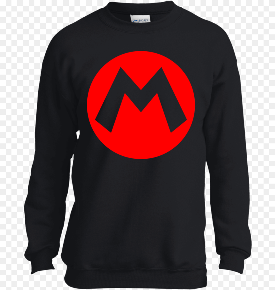 Nintendo Super Mario Icon Costume Graphic Youth Pc90y Funny Music T Shirt, Sweatshirt, Clothing, Sweater, Knitwear Png Image