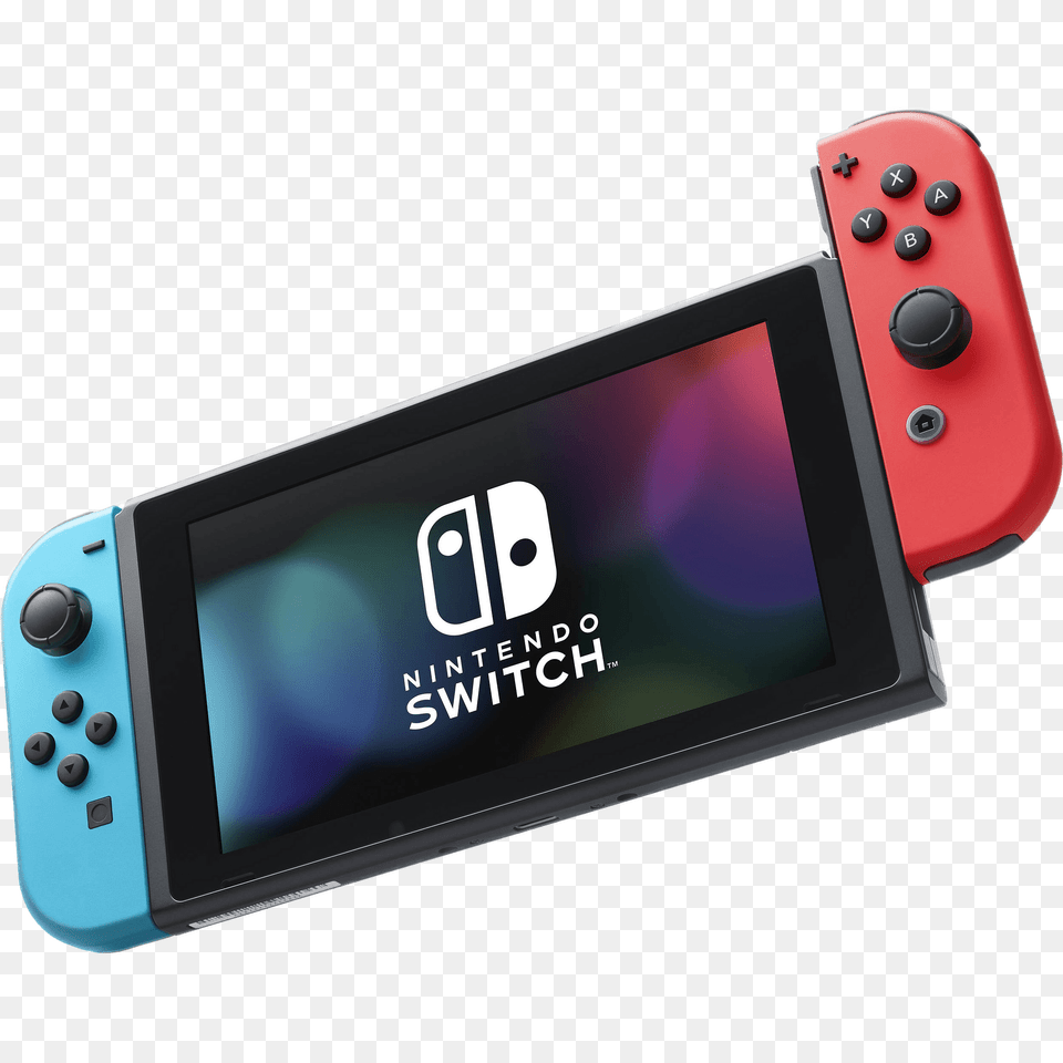Nintendo Switch Blue And Red Controllers, Computer Hardware, Electronics, Hardware, Monitor Png Image