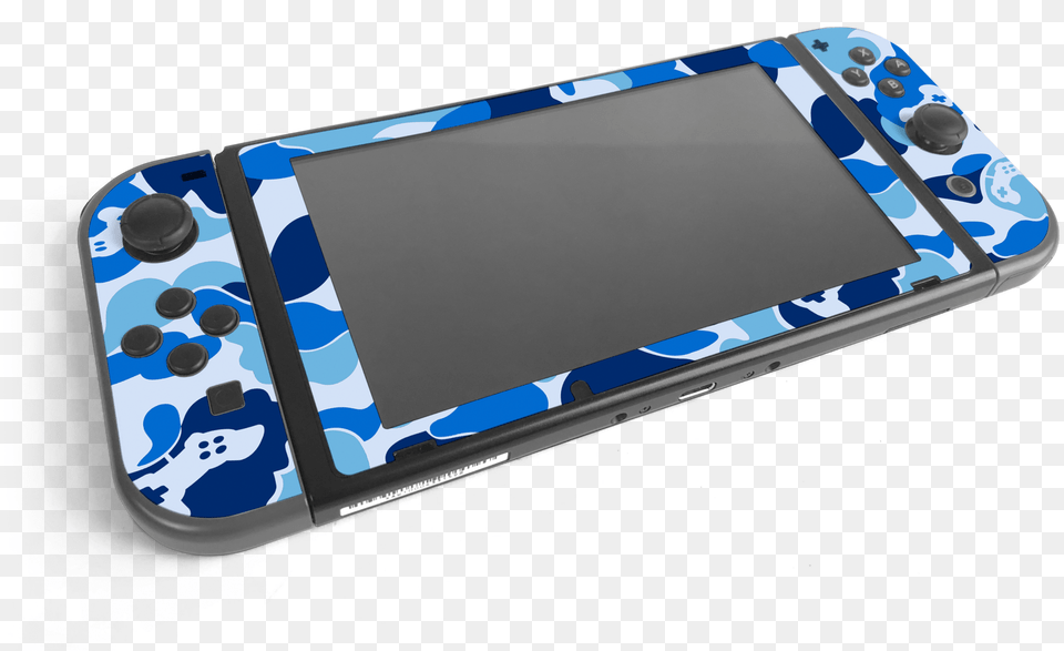 Nintendo Switch Blue Game Camo Skin Decal Kit Grey Nintendo Switch, Electronics, Mobile Phone, Phone Free Png Download