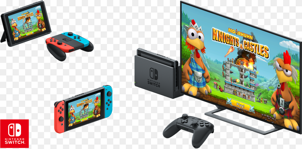 Nintendo Switch Collage Moorhuhn Knights Amp Castles, Electronics, Mobile Phone, Phone, Monitor Free Png