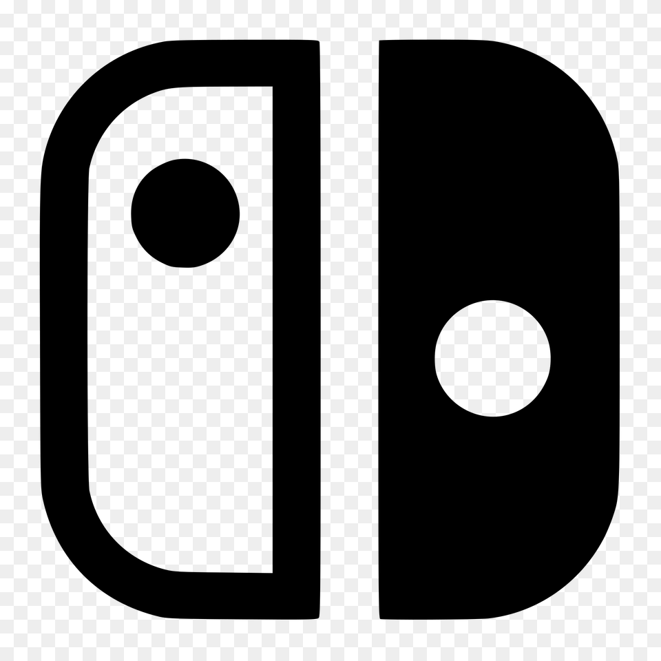 Nintendo Switch Logo, Gray Png