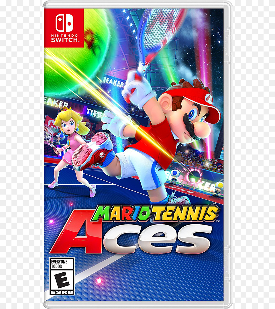 Nintendo Switch Mario Tennis Aces, Baby, Person, Sport, Racket Free Png Download