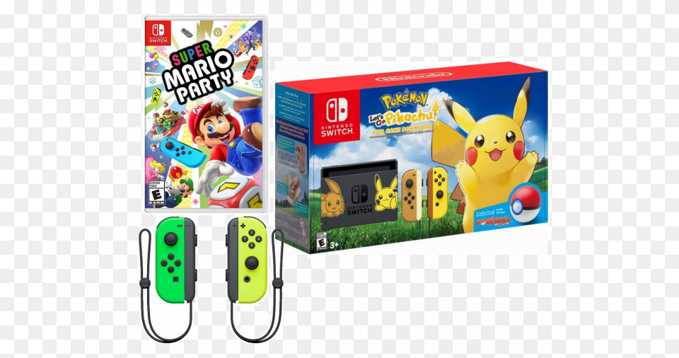 Nintendo Switch Pokemon And Mario Bundle Nintendo Switch Pokemon Let39s Go Pikachu, Baby, Person Png Image