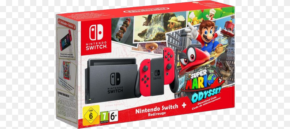 Nintendo Switch Super Mario Odyssey Bundle Console Nintendo Switch Mario Odyssey Bundle, Game, Super Mario Free Png