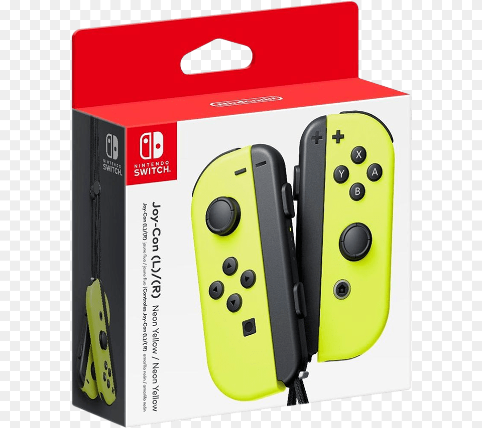 Nintendo Switch Yellow Joy Con Accessories Nintendo Splatoon 2 Joy Con, Electronics, Mobile Phone, Phone, Electrical Device Png Image
