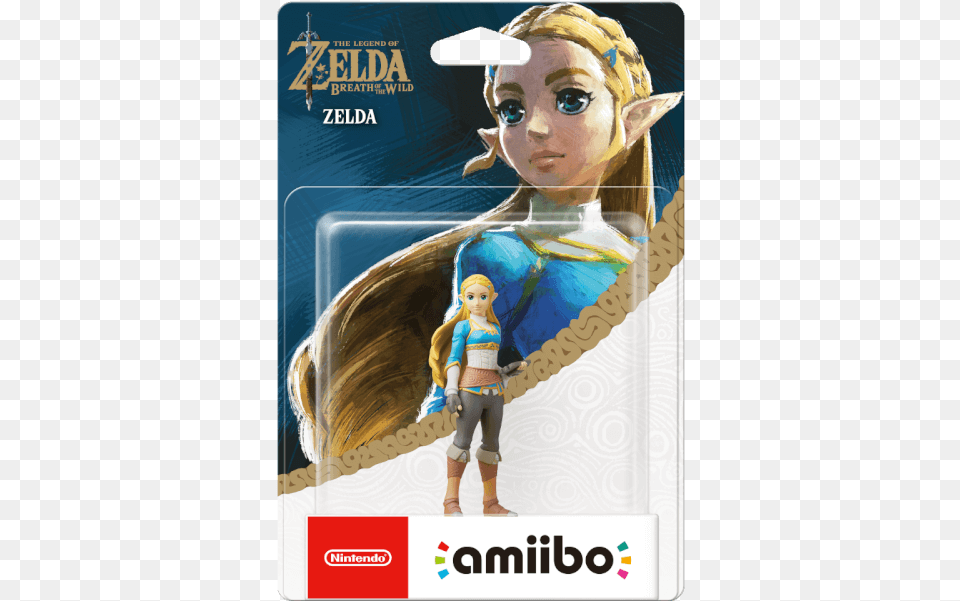 Nintendo Uk Store Breath Of The Wild Zelda Amiibo, Figurine, Child, Female, Girl Free Transparent Png