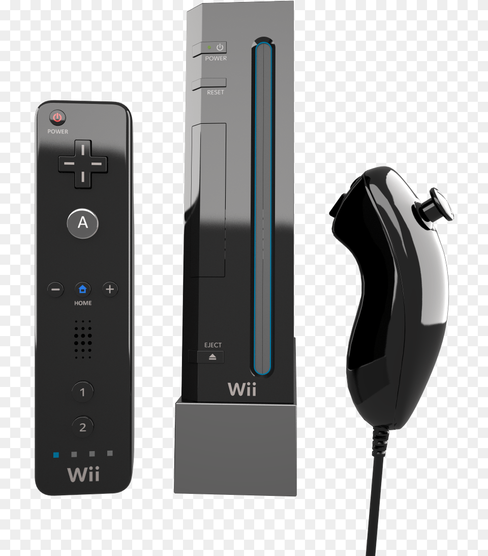 Nintendo Wii Controller Wii Black, Electronics, Electrical Device, Switch, Mobile Phone Png