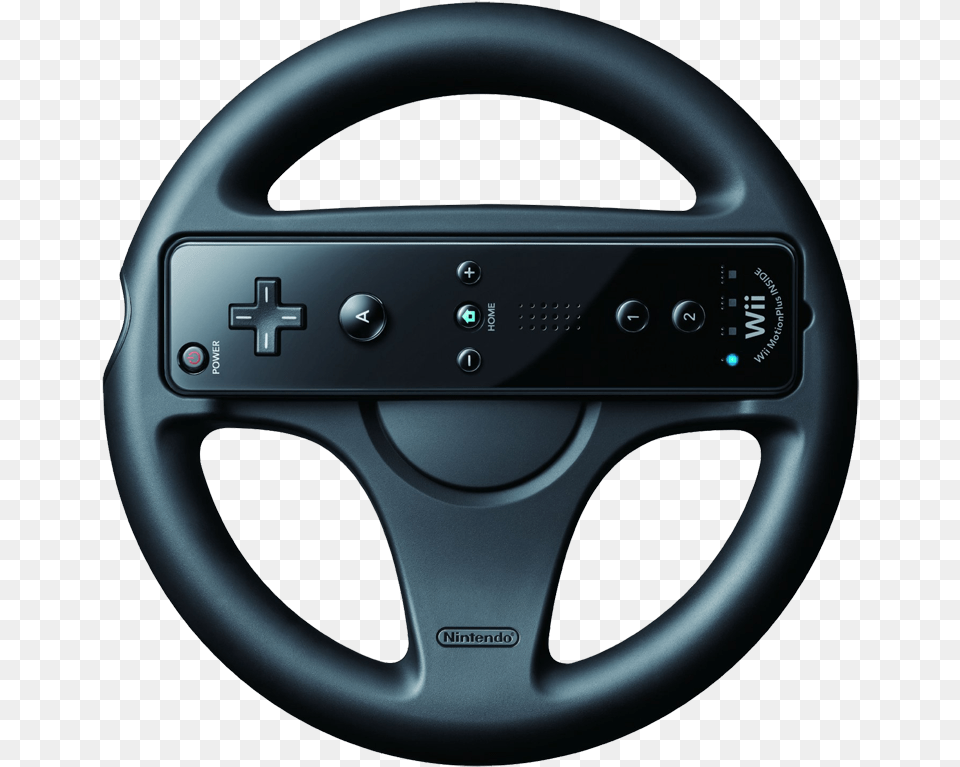 Nintendo Wii Mario Kart Controller, Steering Wheel, Transportation, Vehicle Free Png