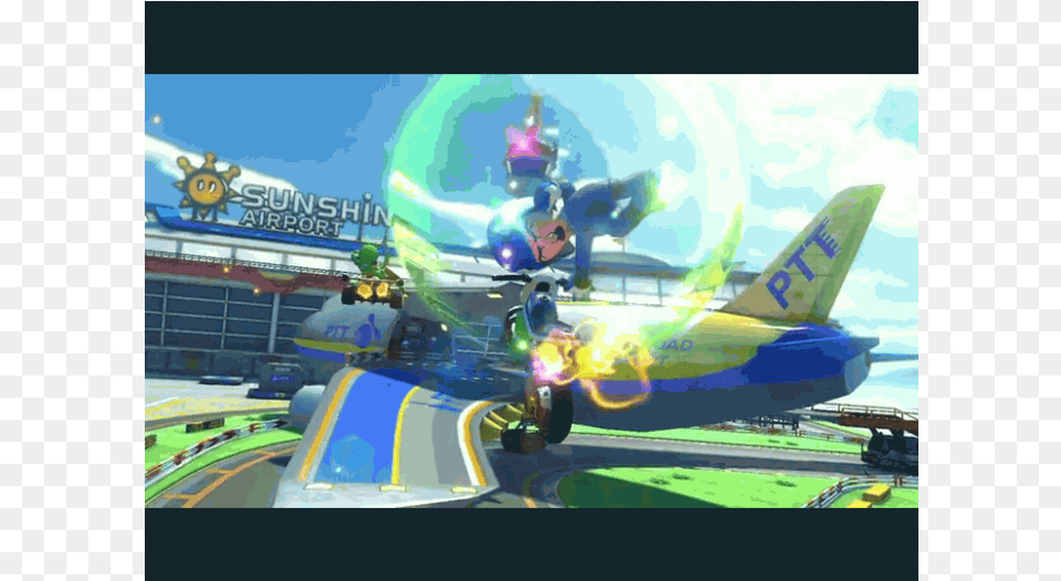 Nintendo Wii U Premium Pack With Mario Kart 8 Nintendo Boeing 747, Aircraft, Airplane, Transportation, Vehicle Png