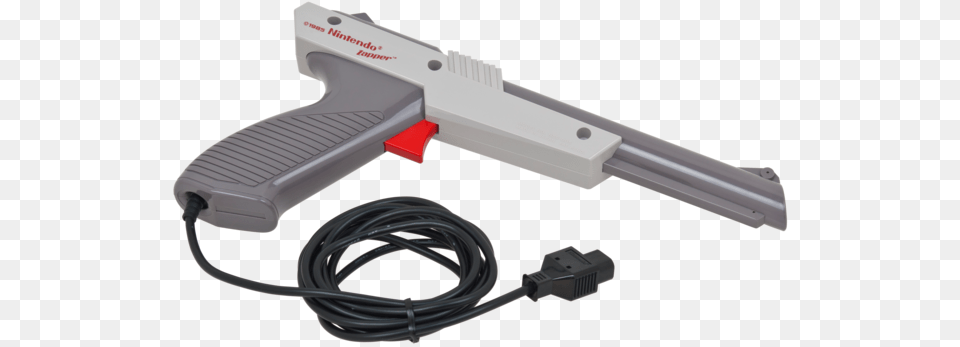 Nintendo Zapper Light Gun Nes Video Game Accessories Glock Duck Hunt Nintendo, Firearm, Handgun, Weapon, Aircraft Png