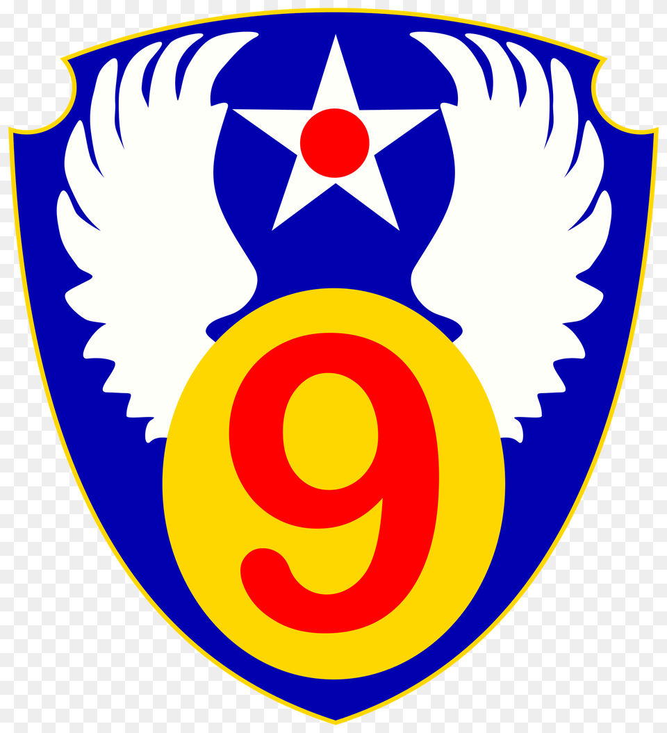 Ninth Air Force, Logo, Symbol, Emblem, Face Free Png Download