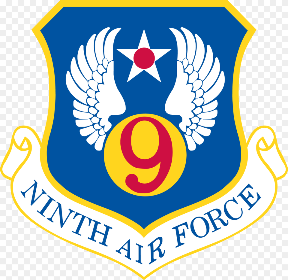 Ninth Air Force, Badge, Logo, Symbol, Emblem Free Transparent Png