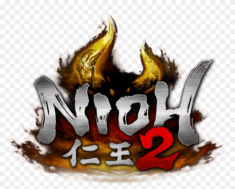 Nioh 2 Game Playstation Logo, Fire, Flame Free Png Download