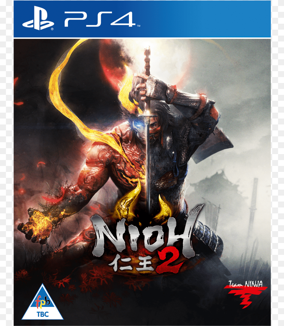 Nioh 2 Ps4 Cover, Advertisement, Adult, Male, Man Free Png Download